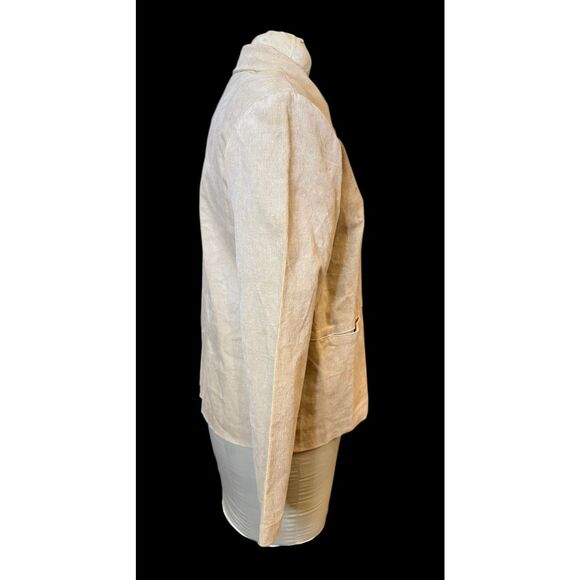 Blair Corduroy Button Front Jacket Tan Sz. 10P Unlined Lightweight Packable - Picture 8 of 10